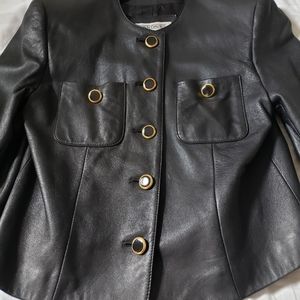 Evan Davies Leather Dress Jacket